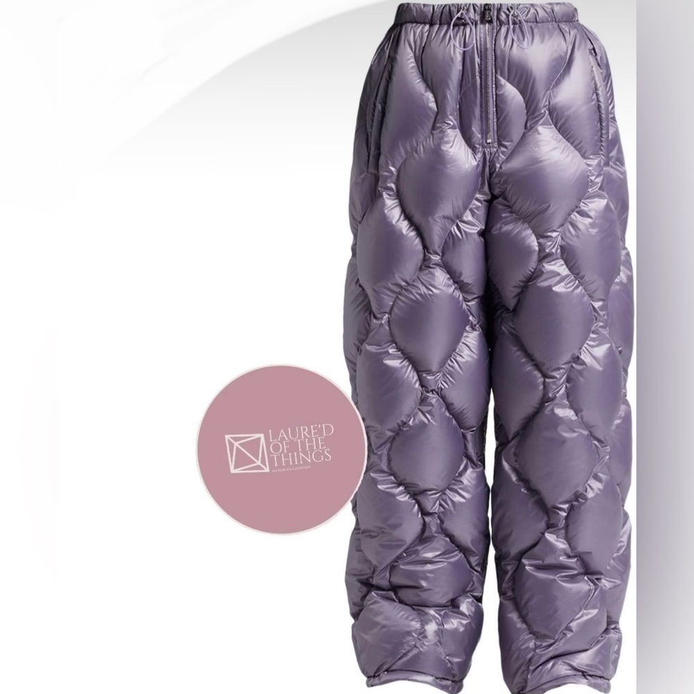 NWT Miu Miu Diamond Quilted Track Pants- Lavender